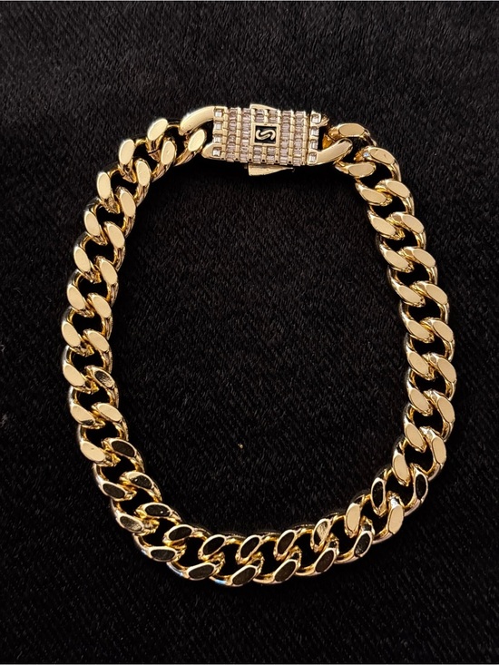 Other - 8.3mm Yellow Gold Cuban Link Bracelet 8 in.